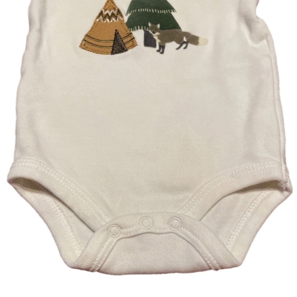 Newborn Starting Out 2-piece green & cream matching pant & shirt set - Picture 6 of 10